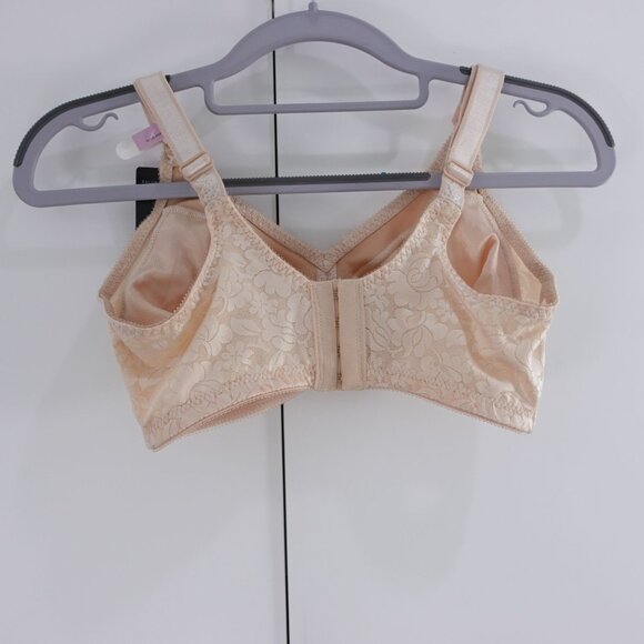 NEW Bali Double Support Spa Closure Wireless Bra White Size 34D 3372 - Picture 2 of 5